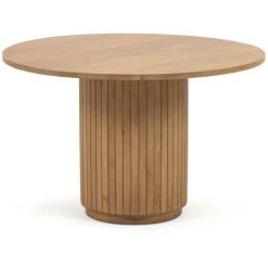 Kave Home - Table Ronde Licia En Bois Massif De Manguier Finition Naturelle Ø 120cm - Naturel