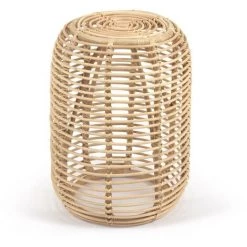 Kave Home - Table D'appoint Kohana Ronde En Rotin Finition Naturelle Ø 45 Cm - Naturel