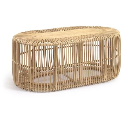 Kave Home - Table Basse Lael En Rotin Finition Naturelle Ø 110 X 60cm - Naturel 3 Kave Home - Table Basse Lael En Rotin Finition Naturelle Ø 110 X 60cm - Naturel