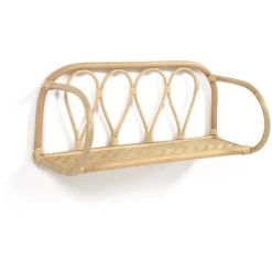 Kave Home - Étagère Nyarai En Rotin Finition Naturelle 58 X 25 Cm - Naturel