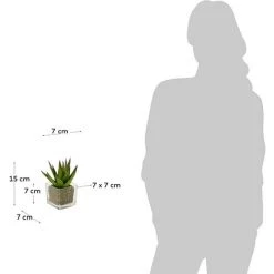 Kave Home - Plante Artificielle Hawortia - Vert 7 Kave Home - Plante Artificielle Hawortia - Vert -KAVE HOME Soldes 2022 51638301 3