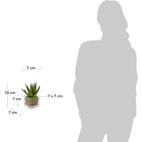 Kave Home - Plante Artificielle Hawortia - Vert 5 Kave Home - Plante Artificielle Hawortia - Vert – Image 3