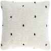 Kave Home - Housse De Coussin Meri Coton Blanc à Pois Noirs 45 X 45 Cm - Blanc -KAVE HOME Soldes 2022 52575100 1