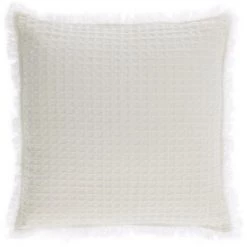 Kave Home - Housse De Coussin Shallow 100 % Coton Blanc 45 X 45 Cm - Blanc
