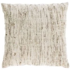 Kave Home - Housse De Coussin Devi Coton Et Lin Rayures Beige Et Marron 45 X 45 Cm - Beige