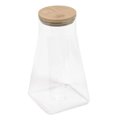 Kave Home - Bocal Adalis En Verre Transparent Format Moyen - Transparent 2 Kave Home - Bocal Adalis En Verre Transparent Format Moyen - Transparent