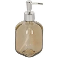 Kave Home - Distributeur De Savon Trella Teinté Marron En Verre 100% Recyclé - Transparent