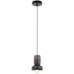 Kave Home - Suspension Cathaysa En Métal Peint Bordeaux Et Noir - Rouge