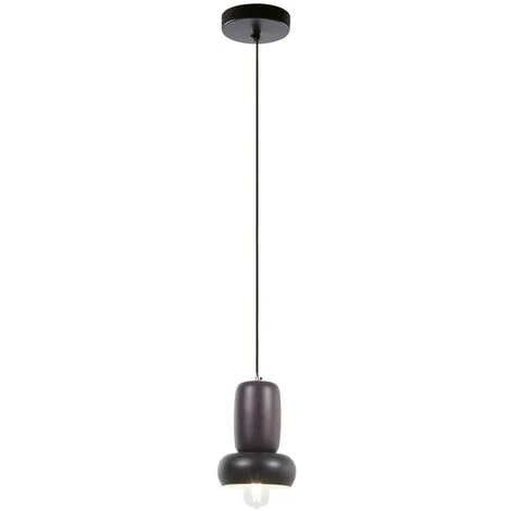 Kave Home - Suspension Cathaysa En Métal Peint Bordeaux Et Noir - Rouge 3 Kave Home - Suspension Cathaysa En Métal Peint Bordeaux Et Noir - Rouge