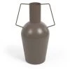Kave Home - Vase Bellabel En Métal Marron Foncé 43 Cm - Marron