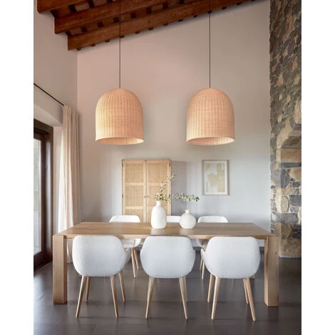 Kave Home - Table Deyanira En Contreplaqué De Chêne Et Pieds En Bois De Chêne Massif 160 X 90 Cm - Naturel 5 Kave Home - Table Deyanira En Contreplaqué De Chêne Et Pieds En Bois De Chêne Massif 160 X 90 Cm - Naturel – Image 3