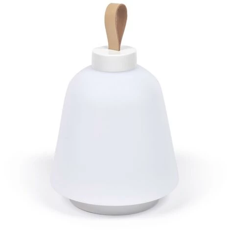 Kave Home - Lampe De Table Udiya En Polyéthylène Et Métal Avec Finition Blanche - Blanc 3 Kave Home - Lampe De Table Udiya En Polyéthylène Et Métal Avec Finition Blanche - Blanc