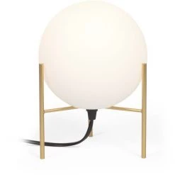 Kave Home - Lampe De Table Seine En Acier Finition Laiton - Doré