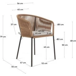 Kave Home - Chaise Yanet En Corde Beige - Beige -KAVE HOME Soldes 2022 52722402 5