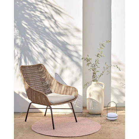 Kave Home - Fauteuil Abeli En Corde Beige - Beige 6 Kave Home - Fauteuil Abeli En Corde Beige - Beige – Image 4