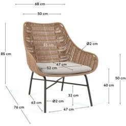 Kave Home - Fauteuil Abeli En Corde Beige - Beige 11 Kave Home - Fauteuil Abeli En Corde Beige - Beige -KAVE HOME Soldes 2022 52753202 5