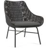 Kave Home - Fauteuil Abeli En Corde Noir - Noir