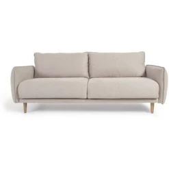 Kave Home - Canapé Carlota 3 Places Beige 213 Cm - Beige