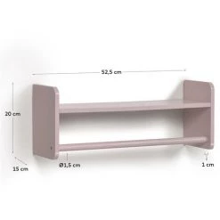 Kave Home - Étagère Penderie Florentina En MDF Finition Rose 52,5 Cm FSC - Rose 7 Kave Home - Étagère Penderie Florentina En MDF Finition Rose 52,5 Cm FSC - Rose -KAVE HOME Soldes 2022 53040411 3