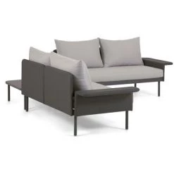 Kave Home - Salon De Jardin Zaltana Avec Canapé Dangle Et Table En Aluminium Noir Mat 164 Cm - Noir 9 Kave Home - Salon De Jardin Zaltana Avec Canapé Dangle Et Table En Aluminium Noir Mat 164 Cm - Noir -KAVE HOME Soldes 2022 53621259 3