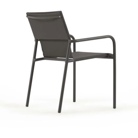 Kave Home - Chaise De Jardin Zaltana En Aluminium Avec Finition Peinture Noire Mate - Noir 5 Kave Home - Chaise De Jardin Zaltana En Aluminium Avec Finition Peinture Noire Mate - Noir – Image 3