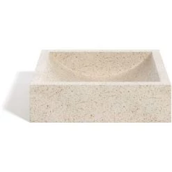 Kave Home - Vasque Kuveni En Terrazzo Blanc 40 X 45 Cm