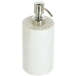 Kave Home - Distributeur De Savon Elenei En Marbre - Blanc