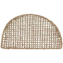 Kave Home - Paillasson D'entrée Semicirculaire Yariela Fibres Naturelles 60 X 35 Cm - Naturel