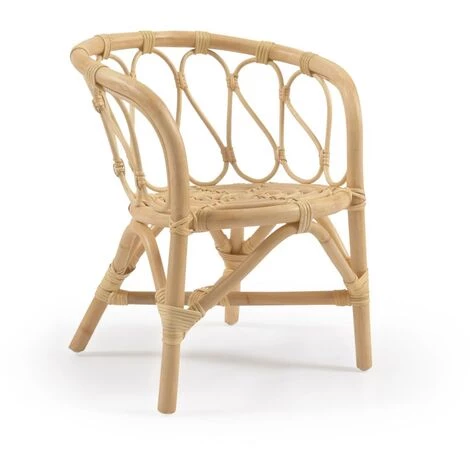 Kave Home - Chaise Enfant Lumila En Rotin - Naturel 3 Kave Home - Chaise Enfant Lumila En Rotin - Naturel