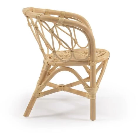 Kave Home - Chaise Enfant Lumila En Rotin - Naturel 4 Kave Home - Chaise Enfant Lumila En Rotin - Naturel – Image 2