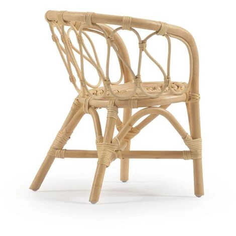 Kave Home - Chaise Enfant Lumila En Rotin - Naturel 5 Kave Home - Chaise Enfant Lumila En Rotin - Naturel – Image 3