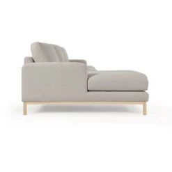 Kave Home - Canapé Mihaela 3 Places Avec Méridienne à Gauche En Bouclette Grise 264 Cm - Gris -KAVE HOME Soldes 2022 58524796 3