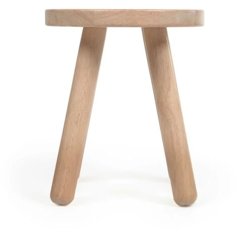 Kave Home - Tabouret Enfant Dilcia Bois D'hévéa Massif Hauteur 31 Cm - Naturel 4 Kave Home - Tabouret Enfant Dilcia Bois D'hévéa Massif Hauteur 31 Cm - Naturel – Image 2