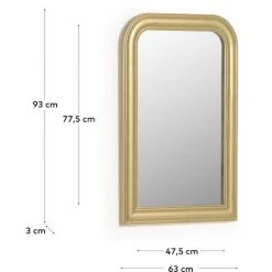 Kave Home - Miroir Adinoshika Doré 63 X 93 Cm - Doré 5 Kave Home - Miroir Adinoshika Doré 63 X 93 Cm - Doré -KAVE HOME Soldes 2022 59217318 2