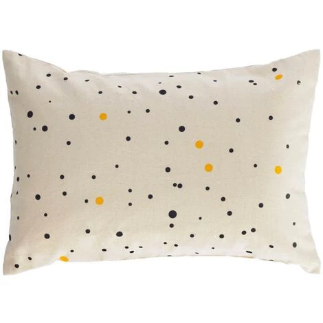 Kave Home - Housse De Coussin Xiel 100% Coton (GOTS) Pois Noir Et Jaune 30 X 50 Cm - Beige 3 Kave Home - Housse De Coussin Xiel 100% Coton (GOTS) Pois Noir Et Jaune 30 X 50 Cm - Beige