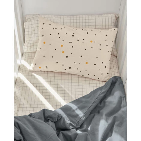 Kave Home - Housse De Coussin Xiel 100% Coton (GOTS) Pois Noir Et Jaune 30 X 50 Cm - Beige 4 Kave Home - Housse De Coussin Xiel 100% Coton (GOTS) Pois Noir Et Jaune 30 X 50 Cm - Beige – Image 2