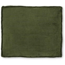 Kave Home - Coussin Blok En Velours Côtelé Grosses Côtes Vert 50 X 60 Cm