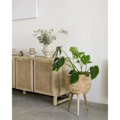 Kave Home - Buffet Rexit 4 Portes Bois Massif Et Contreplaqué De Mindi Avec Rotin 180 X 78 Cm - Naturel 8 Kave Home - Buffet Rexit 4 Portes Bois Massif Et Contreplaqué De Mindi Avec Rotin 180 X 78 Cm - Naturel -KAVE HOME Soldes 2022 59217375 3