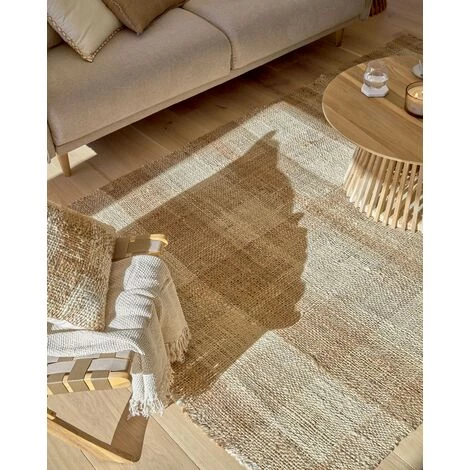 Kave Home - Tapis Daila En Jute à Rayures De Couleur Naturelle Et Beige 160 X 230 Cm - Naturel 4 Kave Home - Tapis Daila En Jute à Rayures De Couleur Naturelle Et Beige 160 X 230 Cm - Naturel – Image 2