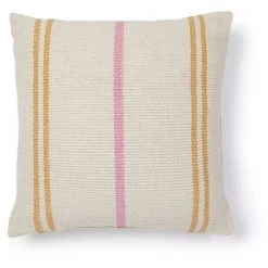 Kave Home - Housse De Coussin Marilina 100% Coton Blanc Et Rayures Multicolores 45 X 45 Cm - Multicolore
