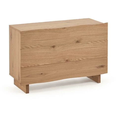 Kave Home - Commode 3 Tiroirs Rasha En Contreplaqué De Chêne Finition Naturelle 104 X 73 Cm - Naturel 3 Kave Home - Commode 3 Tiroirs Rasha En Contreplaqué De Chêne Finition Naturelle 104 X 73 Cm - Naturel