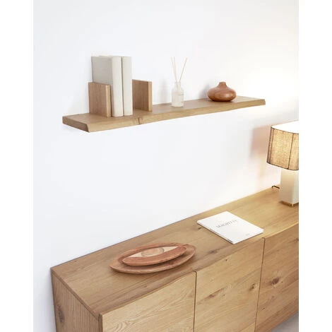 Kave Home - Étagère Rasha En Placage De Chêne Finition Naturelle 100 X 15 Cm - Naturel 4 Kave Home - Étagère Rasha En Placage De Chêne Finition Naturelle 100 X 15 Cm - Naturel – Image 2