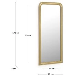 Kave Home - Miroir Adinoshika Doré 90 X 190 Cm - Doré -KAVE HOME Soldes 2022 59217426 2
