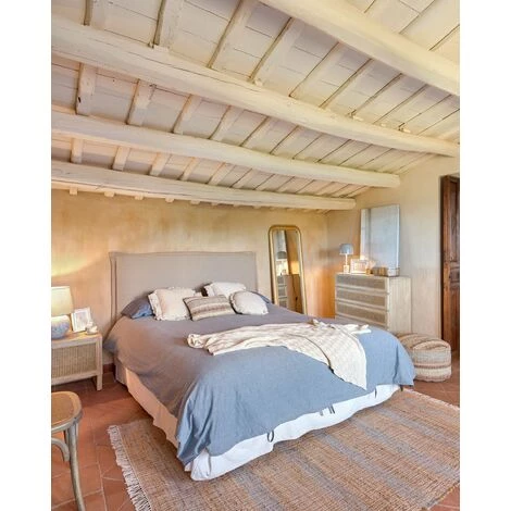 Kave Home - Tapis Eda En Jute à Rayures Bleu 160 X 230 Cm - Naturel 4 Kave Home - Tapis Eda En Jute à Rayures Bleu 160 X 230 Cm - Naturel – Image 2