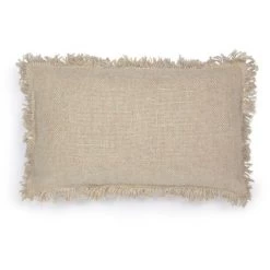 Kave Home - Housse De Coussin Valleria En Lin Naturel 30 X 50 Cm - Naturel