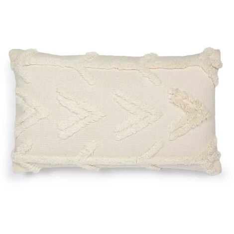 Kave Home - Housse De Coussin Nila En Tissu Blanc 30 X 50 Cm - Blanc 3 Kave Home - Housse De Coussin Nila En Tissu Blanc 30 X 50 Cm - Blanc