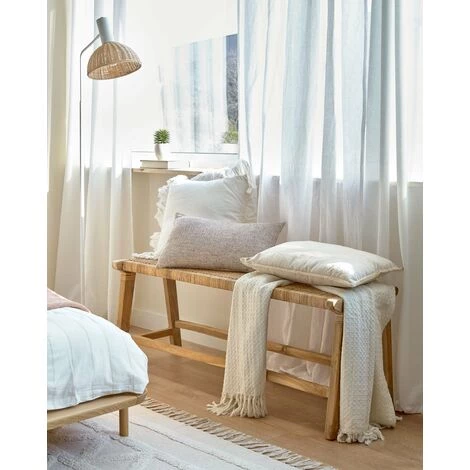 Kave Home - Housse De Coussin Idara En Lin Et Jute De Couleur Naturelle Avec Bord Beige 30 X 50 Cm - Naturel 4 Kave Home - Housse De Coussin Idara En Lin Et Jute De Couleur Naturelle Avec Bord Beige 30 X 50 Cm - Naturel – Image 2