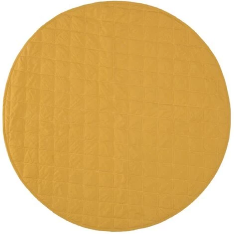 Kave Home - Coussin De Sol Etelvina 100% Coton Bio GOTS Moutarde Ø 110cm - Moutarde 3 Kave Home - Coussin De Sol Etelvina 100% Coton Bio GOTS Moutarde Ø 110cm - Moutarde