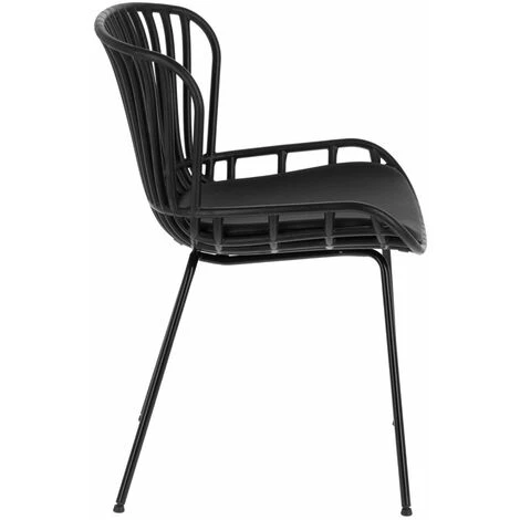 Kave Home - Chaise Surpik Noire - Noir 4 Kave Home - Chaise Surpik Noire - Noir – Image 2