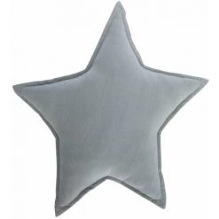 Kave Home - Coussin étoile Noor 100% Coton (GOTS) Gris 44 X 30 Cm - Gris